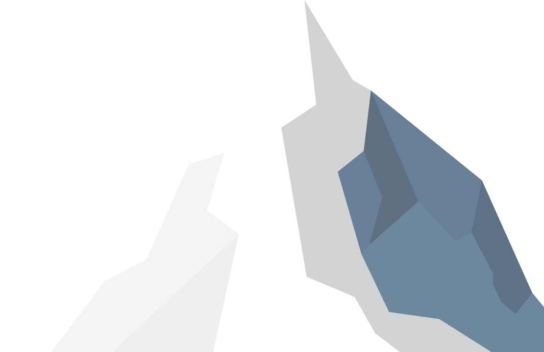 Iceberg above water