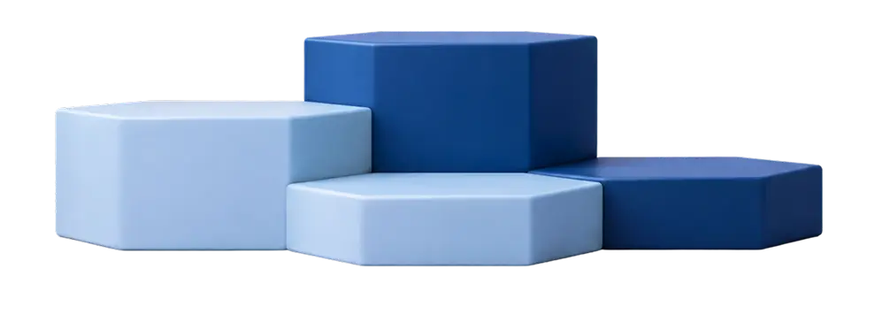 Illustration of stacked geometric blocks representing a diversified trust investment portfolio